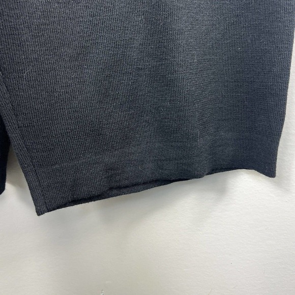 Eileen Fisher Black Wide Crop Pant Size M NWT Washable Wool Pull On - Picture 6 of 11